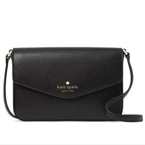KATE SPADE Black Sadie Envelope Mini Crossbody NWT